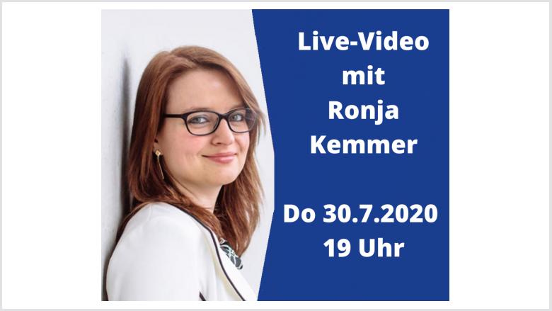 Facebook-Live-Video mit Ronja Kemmer